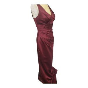 Bill Levkoff formal evening gown burgundy size 6